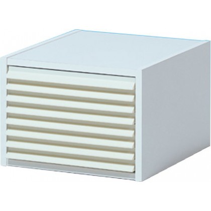Kulzer Tooth Cabinet 8 Draw - Plain White Melamine Box / Plastic Draws - EMPTY - 1pc 65759310